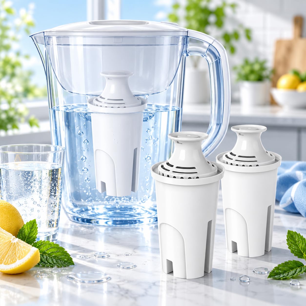 Cartuccia Filtro Acqua, per Brita Grand Caraffa Filtrante