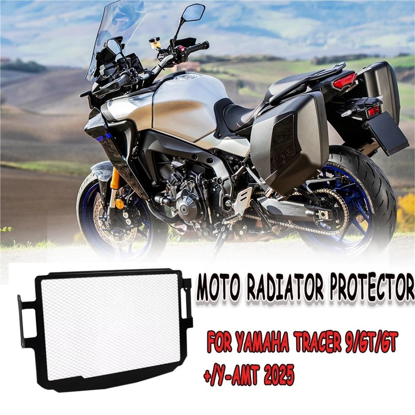 Kühlerschutzgitter Kühlergrill Guard Cover Motorradteile Kühlergrillabdeckung Schutzabdeckung Passend für Yamaha Tractor 9/GT/GT+/Y-AMT 2025