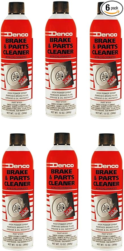 Denco #1930 Brake & Parts Cleaner - 13 OZ Net Wt - 15.3 FL OZ - 12 to 88 Pack (6)