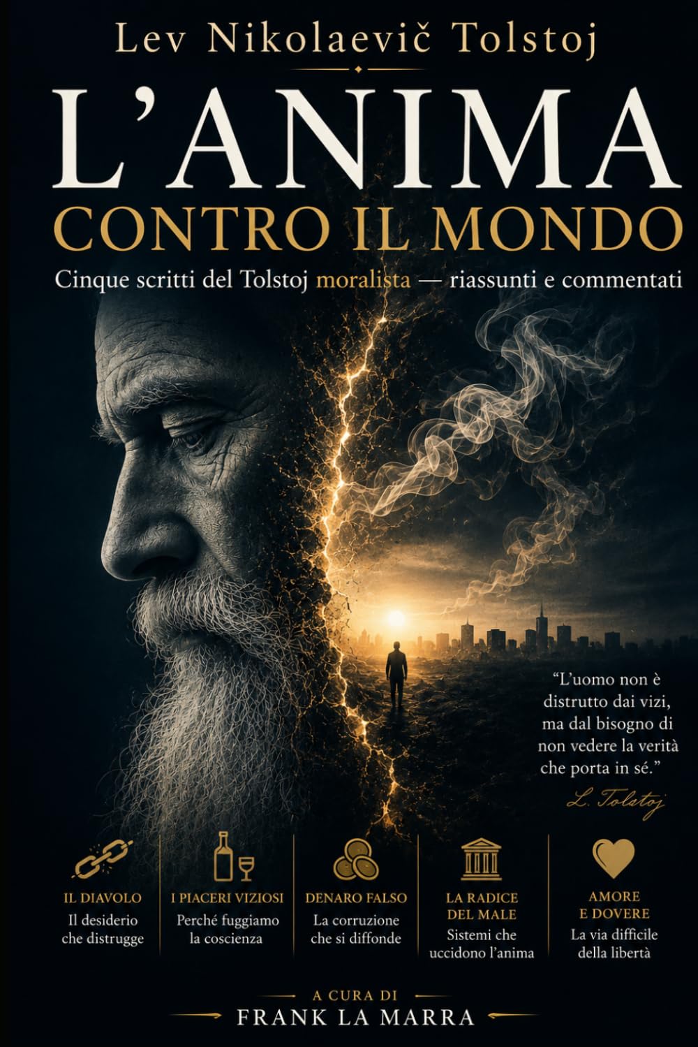 L'ANIMA CONTRO IL MONDO: Cinque scritti del Tolstoj moralista — riassunti e commentati