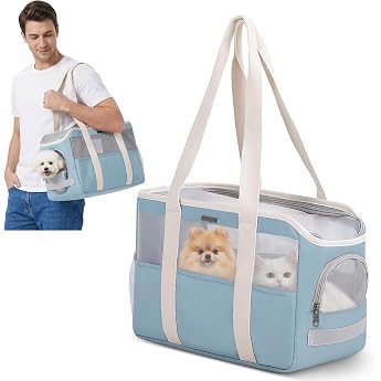 ALLSOPETS Hundetasche f r Kleine Hunde und Katzen Himmelblau