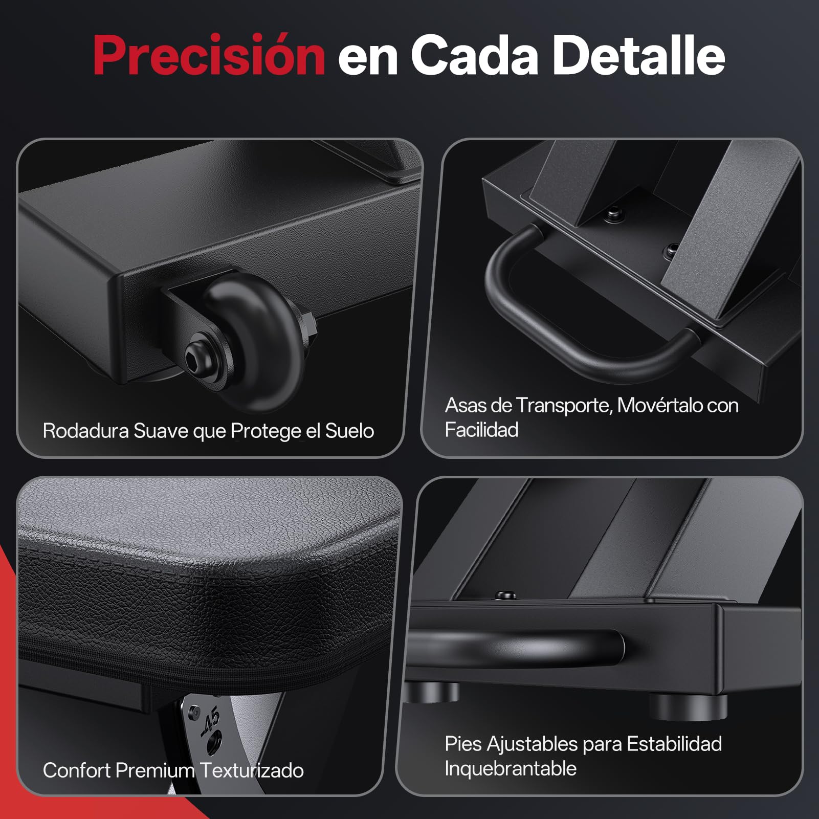 JOROTO MD70 Banco de Pesas Ajustable, Banco de Musculación Multifuncional con Carga Máx 400KG/880LBS, Respaldo 8 Posiciones y Asiento 5 Posiciones Ajustable, Banco Gimnasio para Entrenamiento Integral