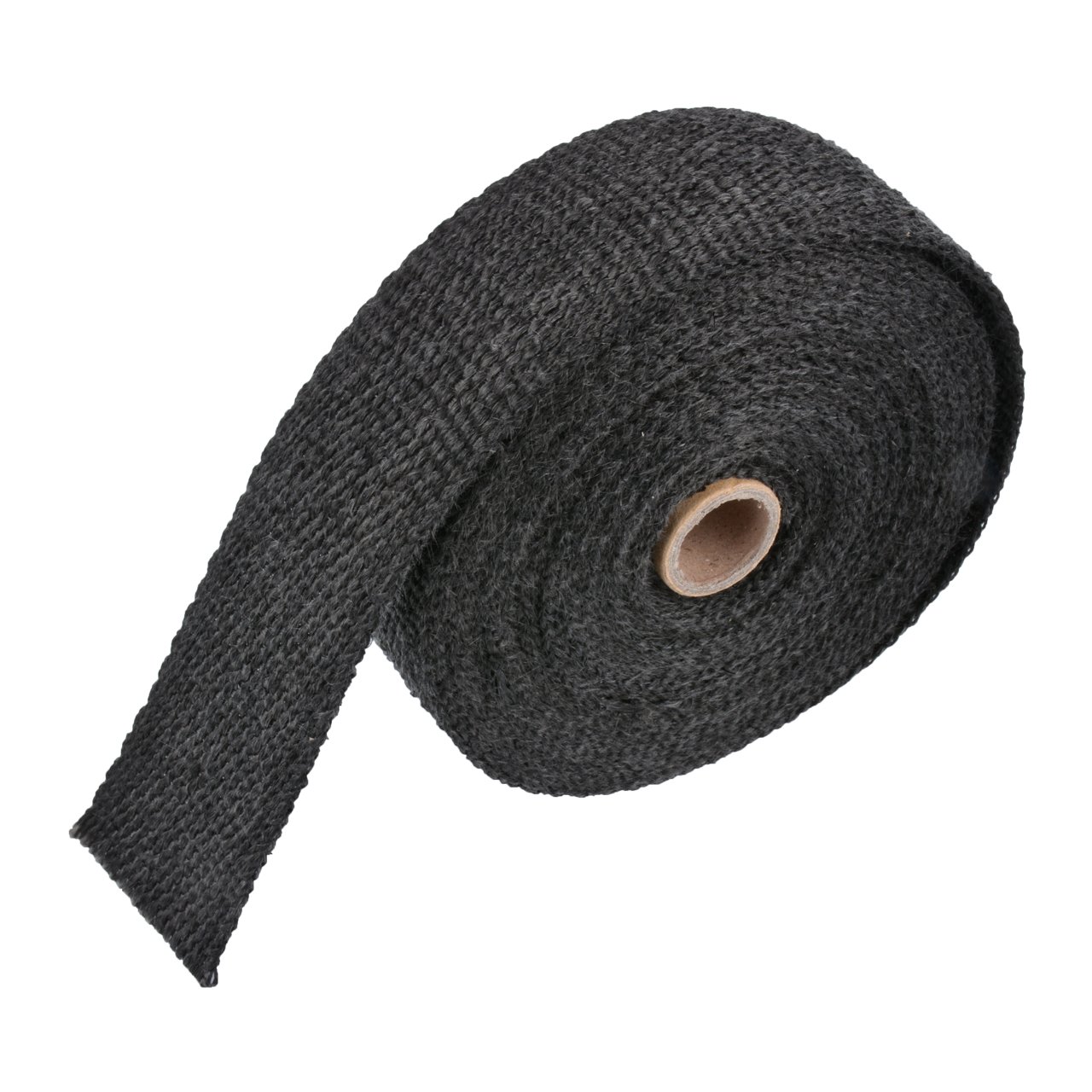 KATUR 5 cm x 150 cm głowica rury wydechowej z głowicą z włókna szklanego zestaw do owijania z 8 szt. 30 cm nierdzewnymi krawatami blokującymi (czarny)
