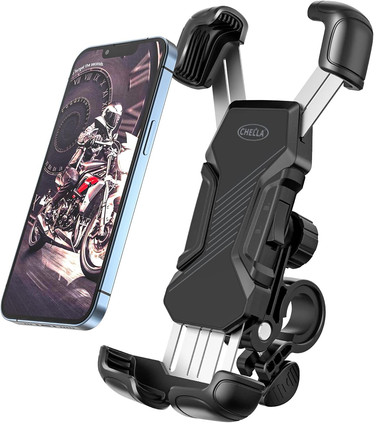 Bike Phone Mount, Motorcycle Phone Mount, Full Protect Anti Shake Slip Bike Phone Holder, 360 Degree Rotation Universal Cell Phone Holder for Bike : Automotive