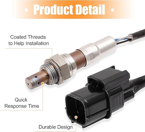 Miniatura 4 de X AUTOHAUX Sensor de oxígeno O2 de la relación de combustible del aire del coche aguas arriba 36531RGWA01 250-25056 para Honda Odyssey 2007-2010