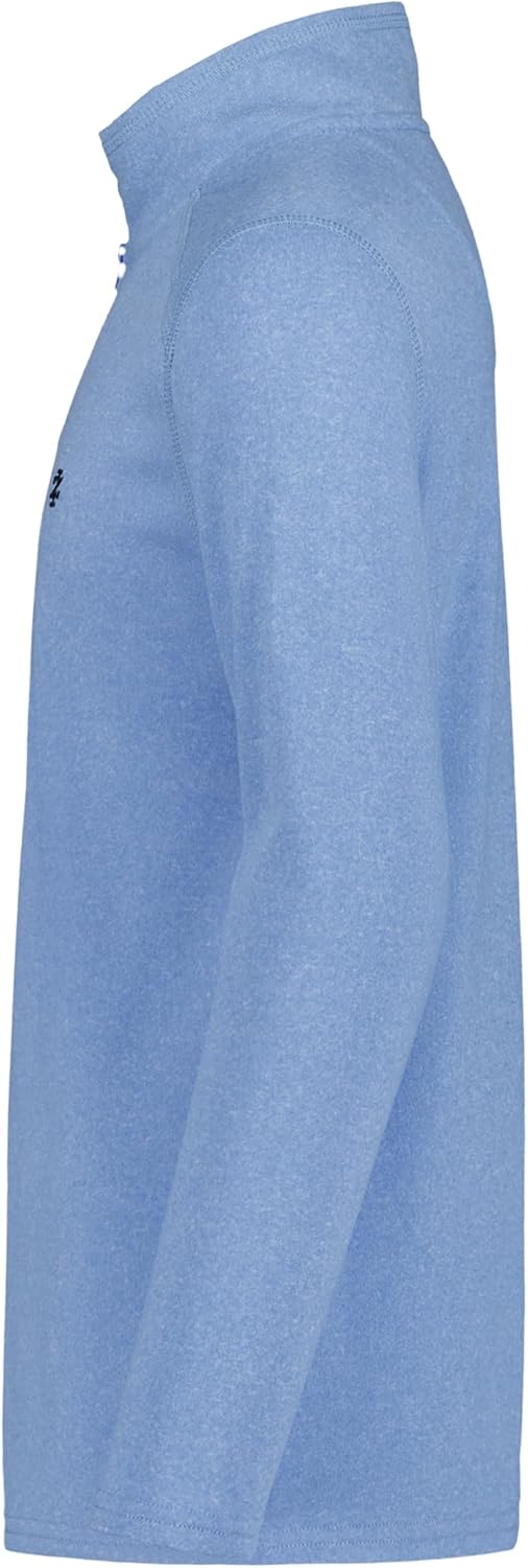 IZOD boys Long Sleeve Polar Fleece Quarter-zip Pullover Jacket - Image 2