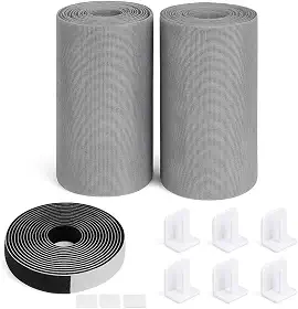Kit Conjunto 2 Telas Mosquiteiro Proteção Janela Contra Insetos Mosquito Pernilongo Ajustável Protetora Instalação Rápida Anti-inseto Premium (1,5 X 1,8 Metros)