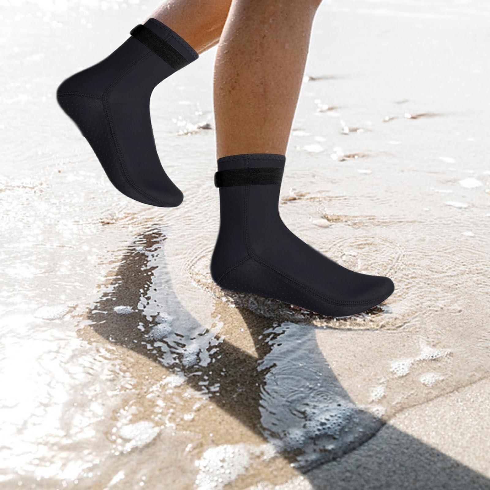Wvu & Wvo Calzini in neoprene, 3 mm, per immersioni, snorkeling, surf e maggiore comfort per sport acquatici