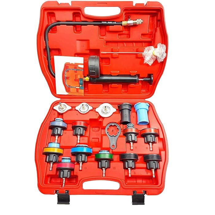 Buy DHA 18pc Car Cooling System Radiator Pressure Tester Kit, Coolant