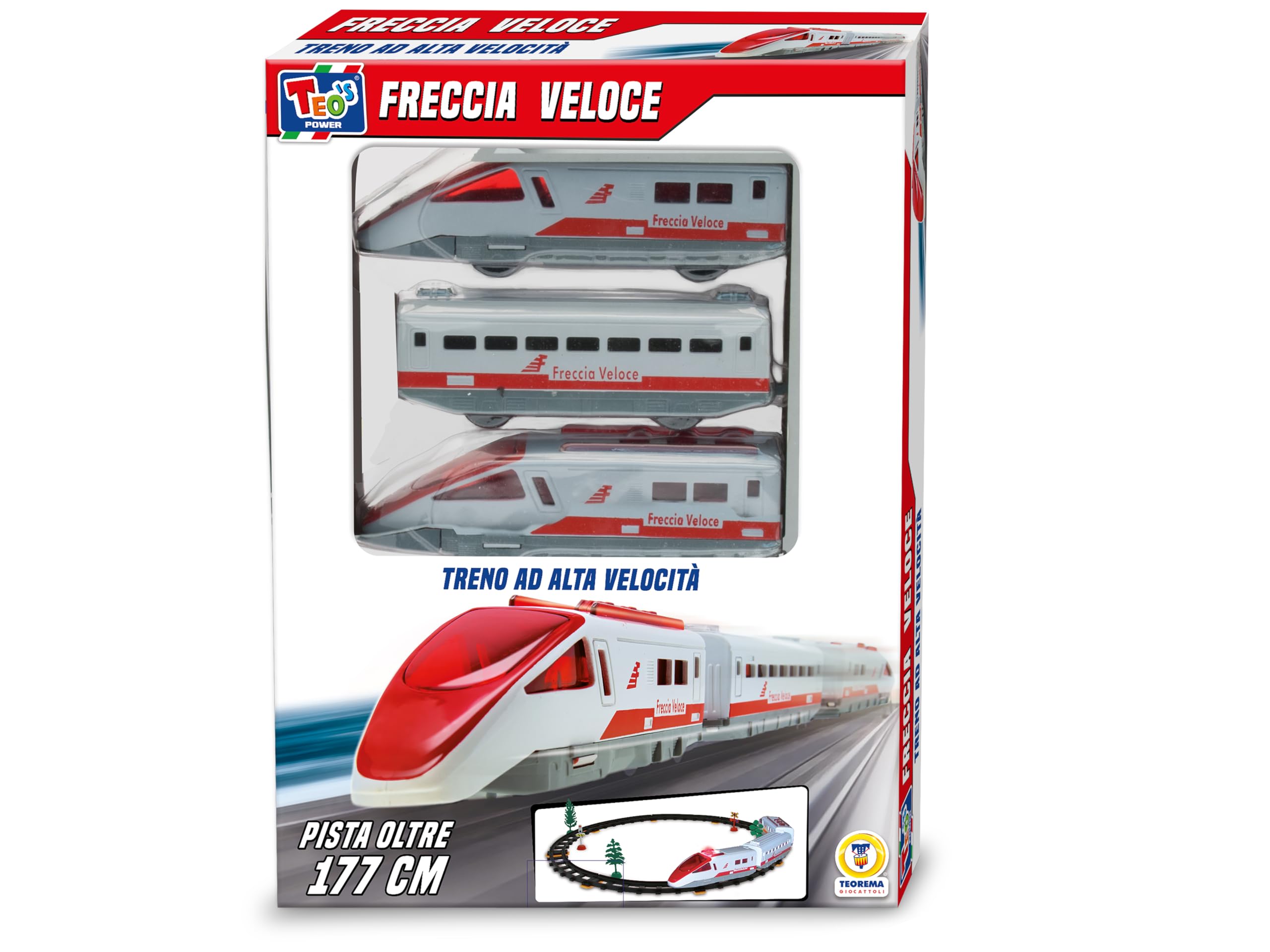 Teorema 63897 - Treno Freccia Veloce, Set Completo Pista, 177 cm