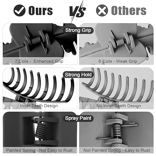 Miniatura 2 de TOCESS Paquete de 8 pinzas grandes negras para el cabello para mujer, pinzas grandes para cabello fino y rizado, agarre fuerte de los años 90, 4.33