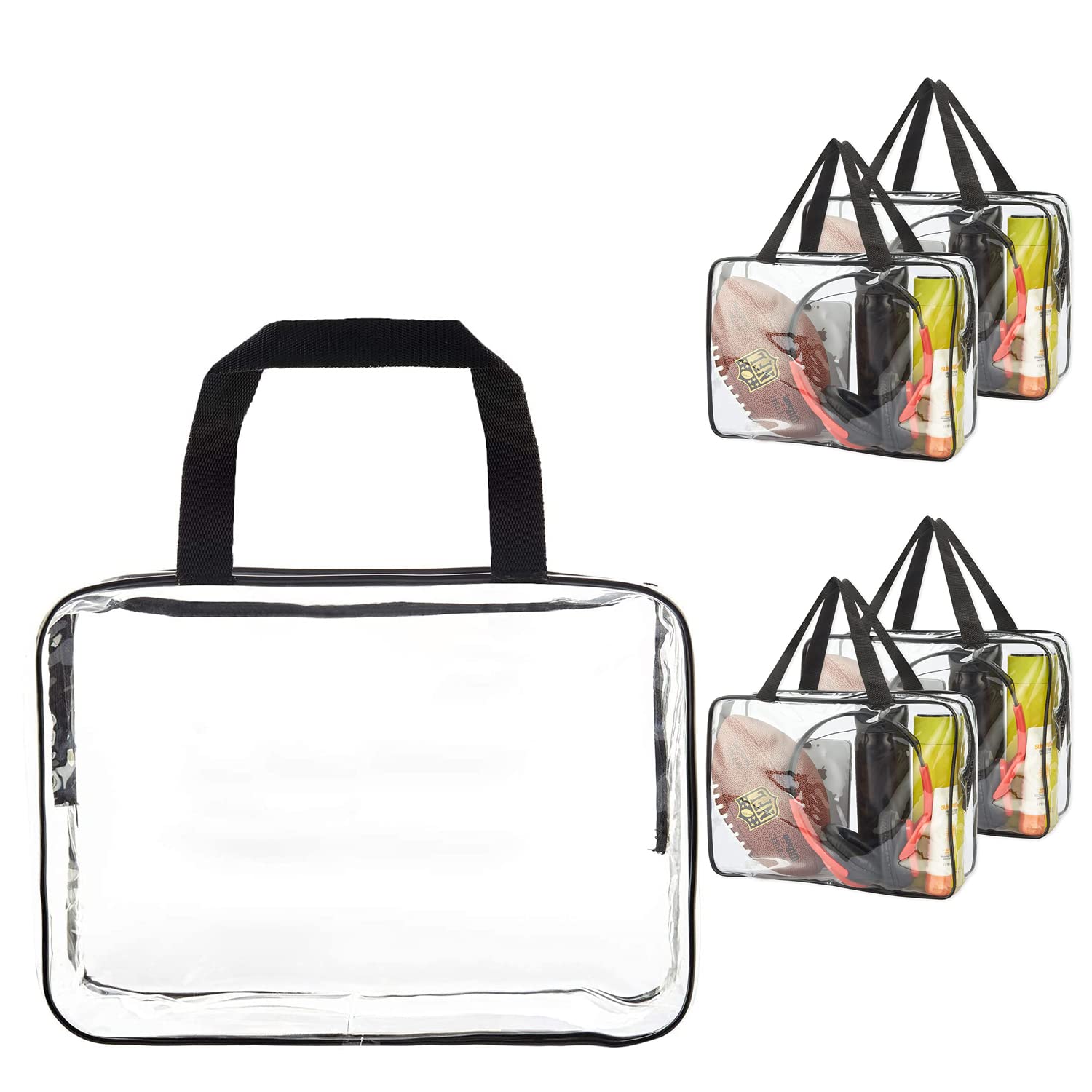 JD Fresh 4 PCS, 27 L Multipurpose Transparent Bag for Storage Clothes