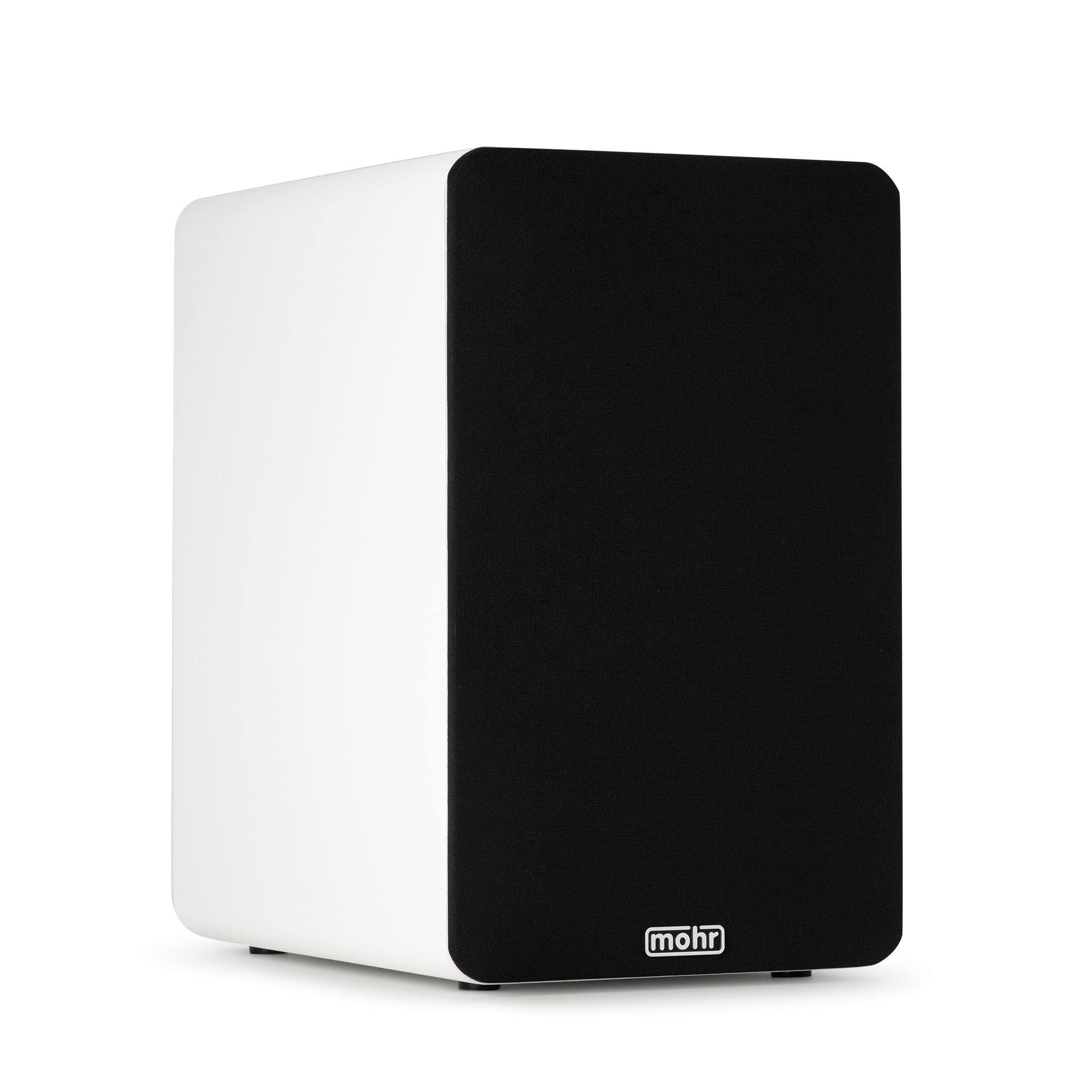 mohr Bonito K3 Kompaktlautsprecher Regallautsprecher HiFi Stereo Kompaktboxen Regalboxen Audio Musikboxen (Weiß)