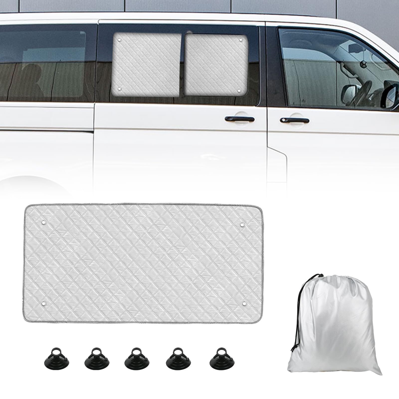 BLACK EDITION Thermomatten für VW T7 Multivan, 10-teilig
