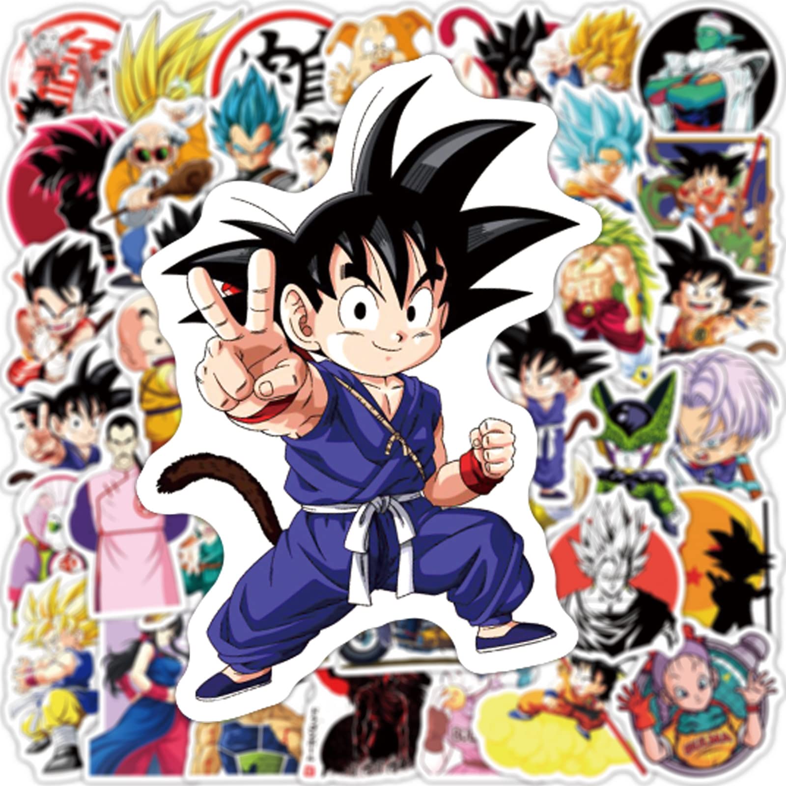 Adesivi Dragon Ball Z - 50 Pezzi Vinile Impermeabile - Per Laptop, Auto, Skateboard - Foto 5