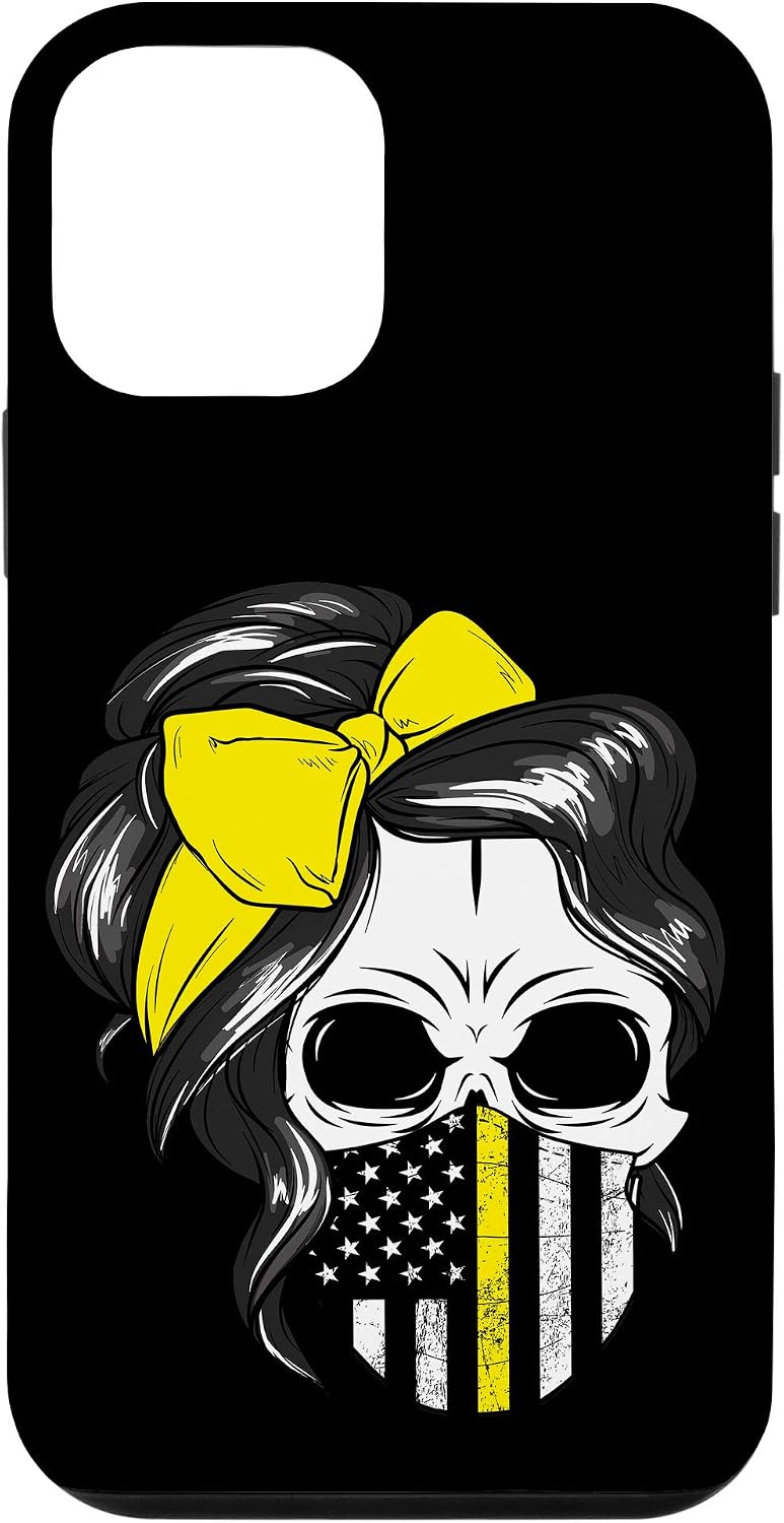 iPhone 12 mini Skull with Hair and Mask Case