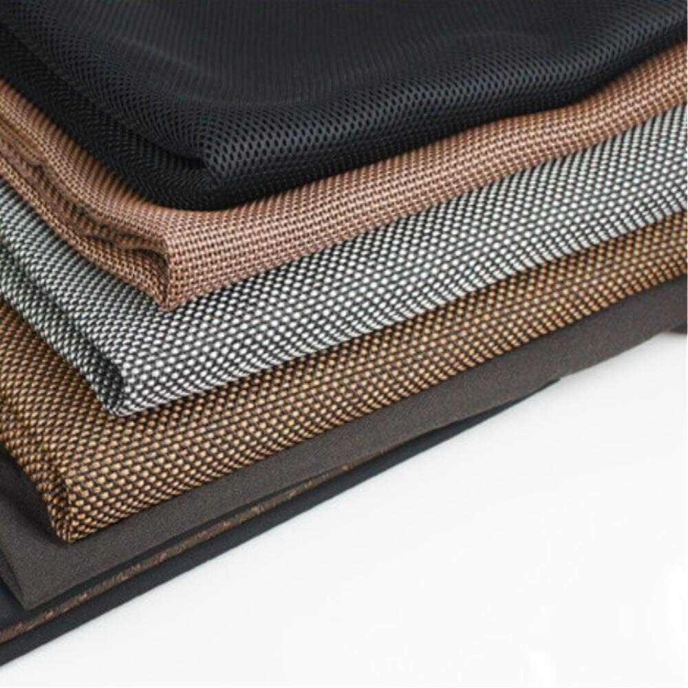 BDCJ Speaker Grill Cloth Stereo Fabric Gille Mesh Cloth Dustproof {Color-Brown&Black， Black&Gray ，Brown ，Black } (Black)