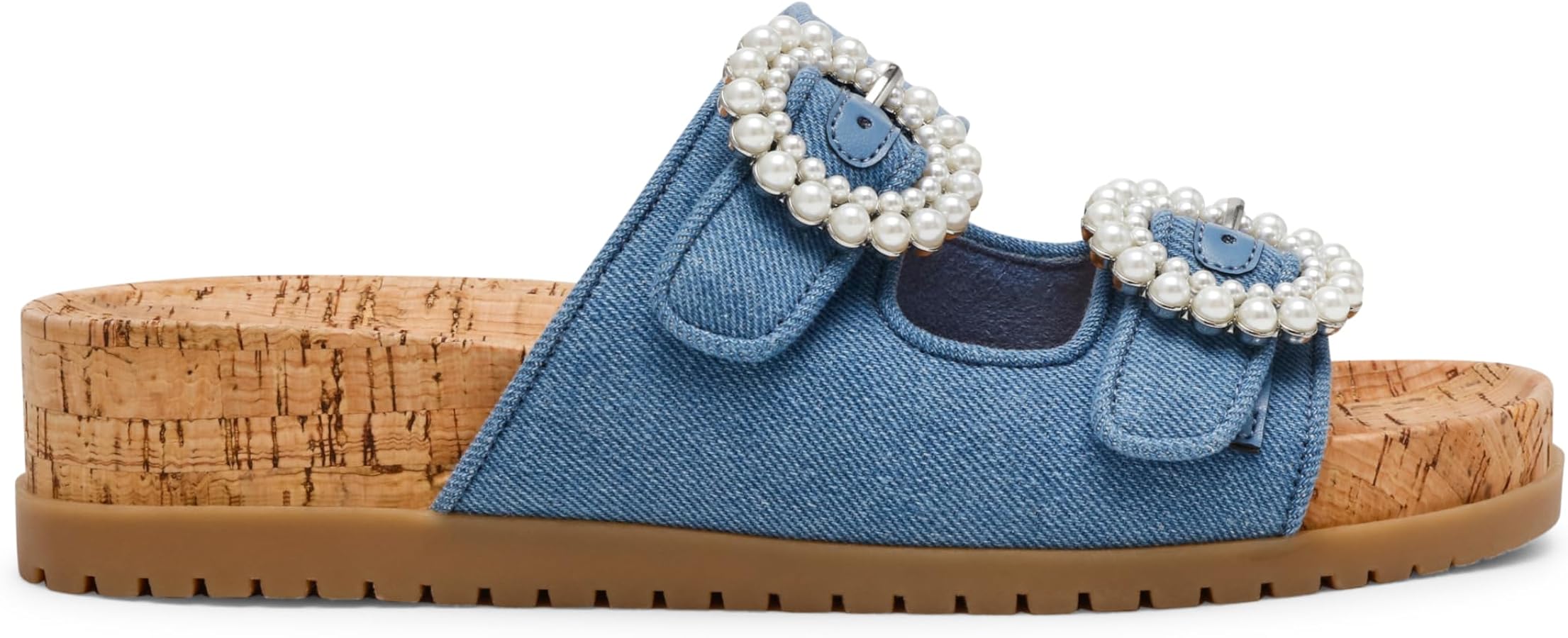 Anne Klein Women's Genie Platform, Platinum, 6.5