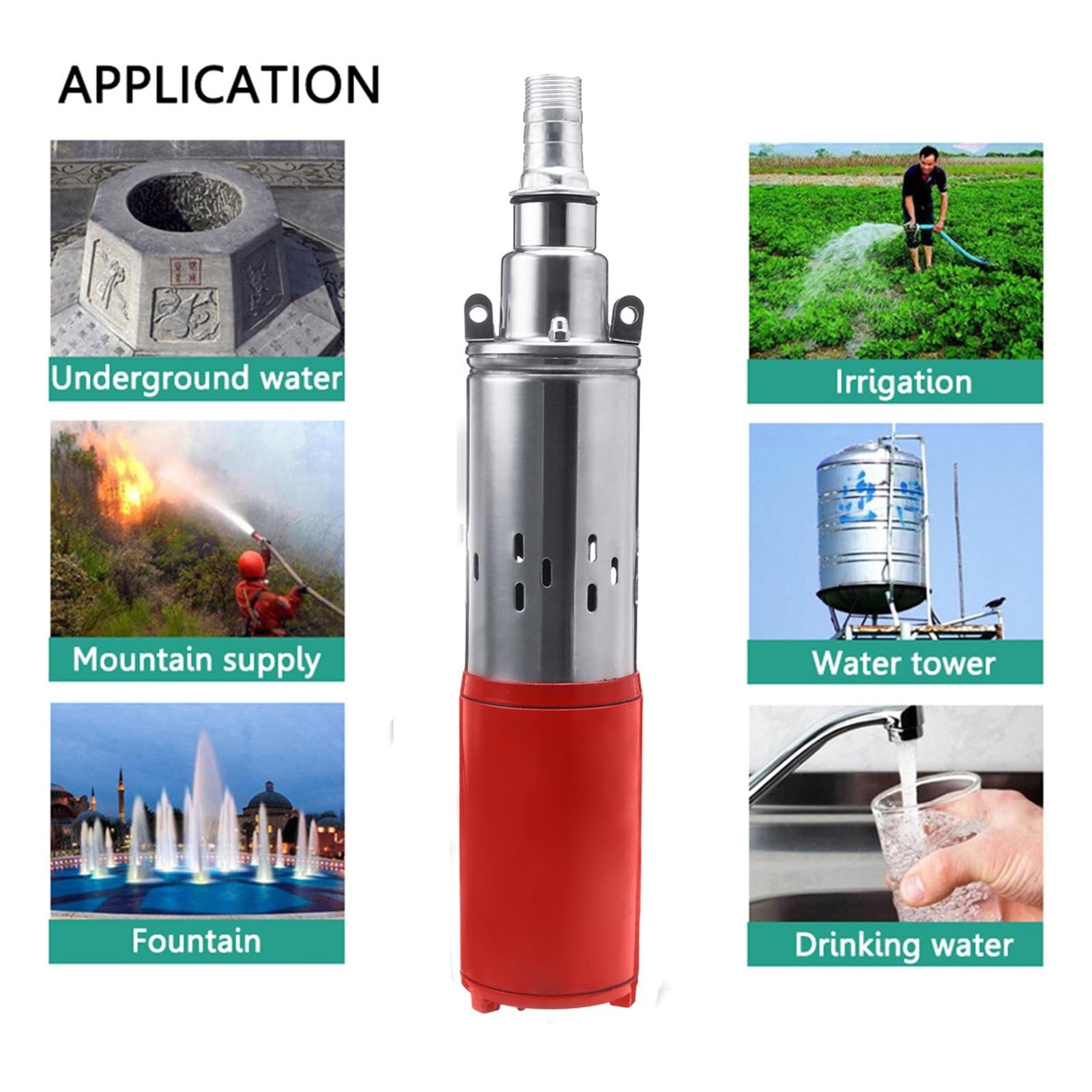 Amazon.co.jp: 深井戸ポンプ 60 メートル 12/24 V/48 V 40/50/60