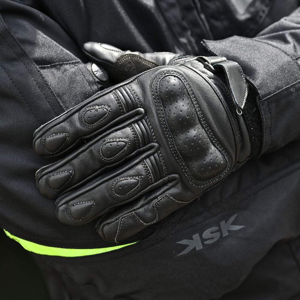 KSK Gants Classic - Mi-Saison Gants Moto, Scooter - Protection Optimale pour Trajets Urbains et Route