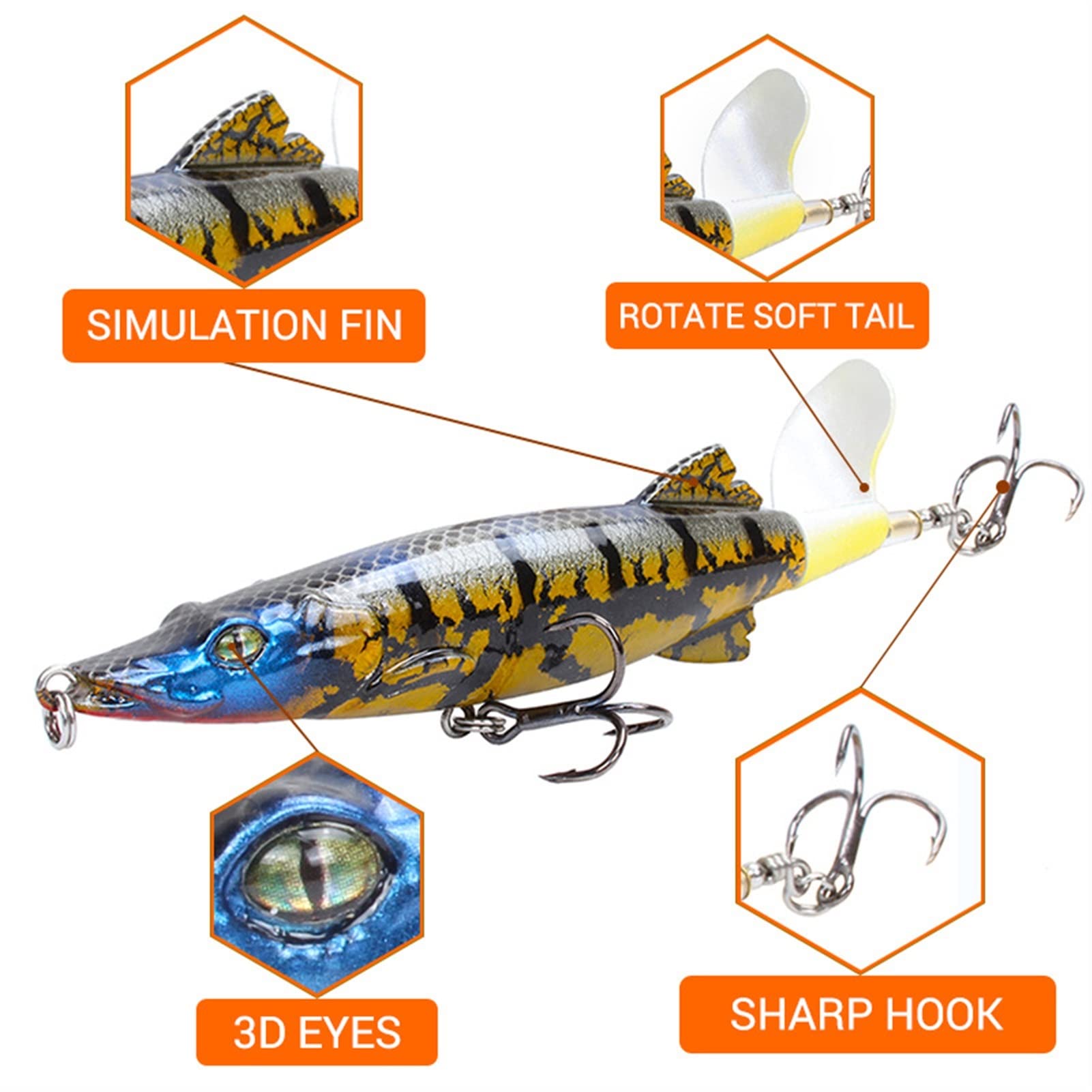 Acheter Kingdom – leurre crayon souple avec queue rotative, appât artificiel idéal pour la pêche