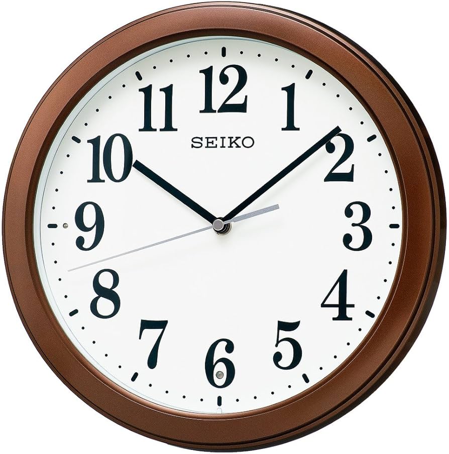 24）訳あり品セイコー 高級エンブレム 電波掛け時計