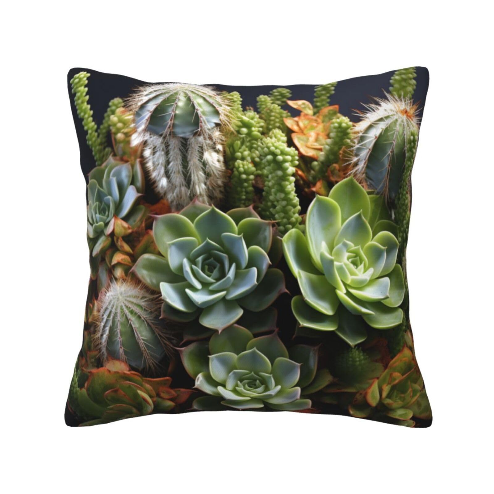 FodPand Cactus Multiflesh Throw Pillow Covers 16"X16" Super Soft Cozy Pillows Case Morden Decorative Cushion Cover for Sofa Couch Bed Home Decor