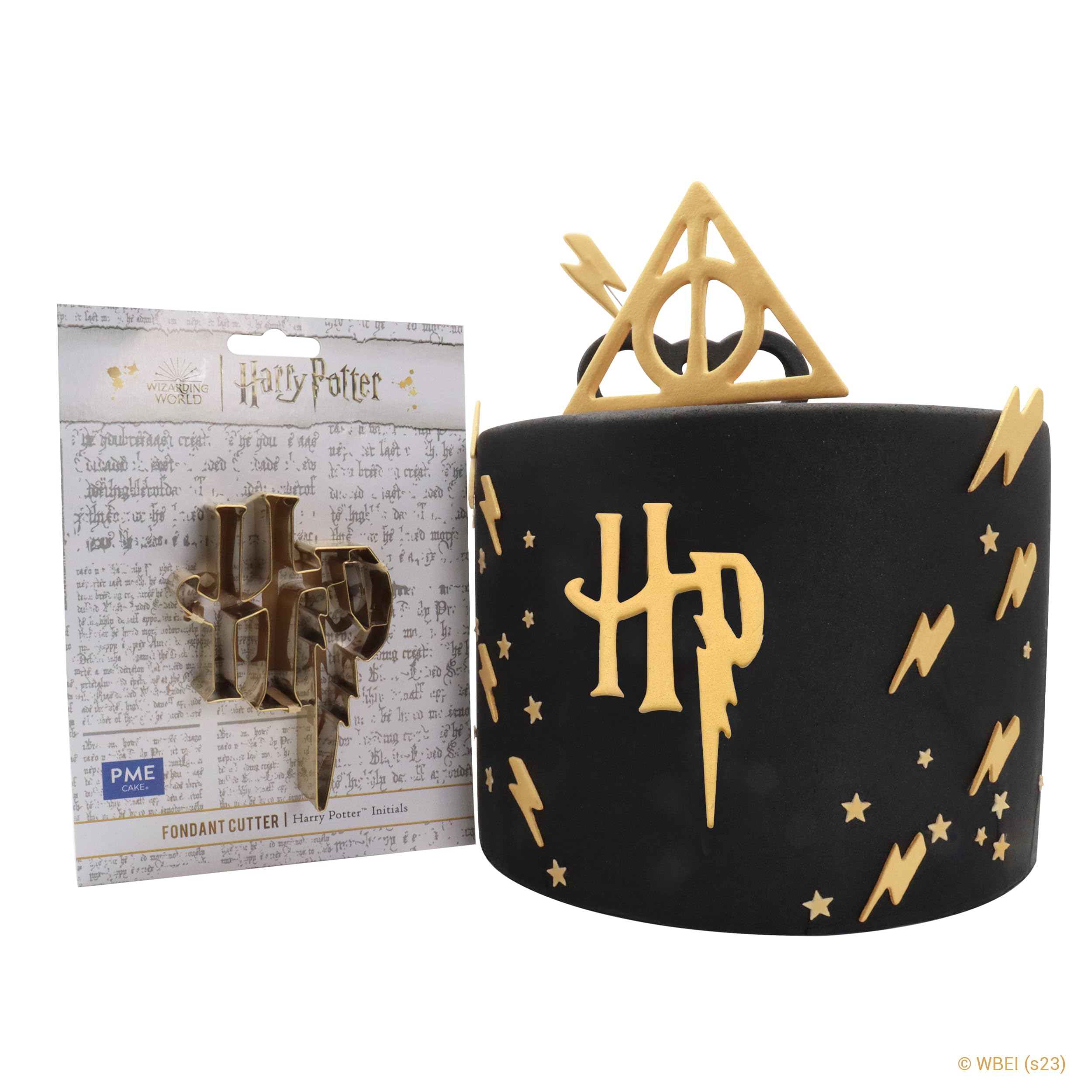 PME Harry Potter Emporte-​Pièce pour Fondant & Biscuit, Logo HP, L'or
