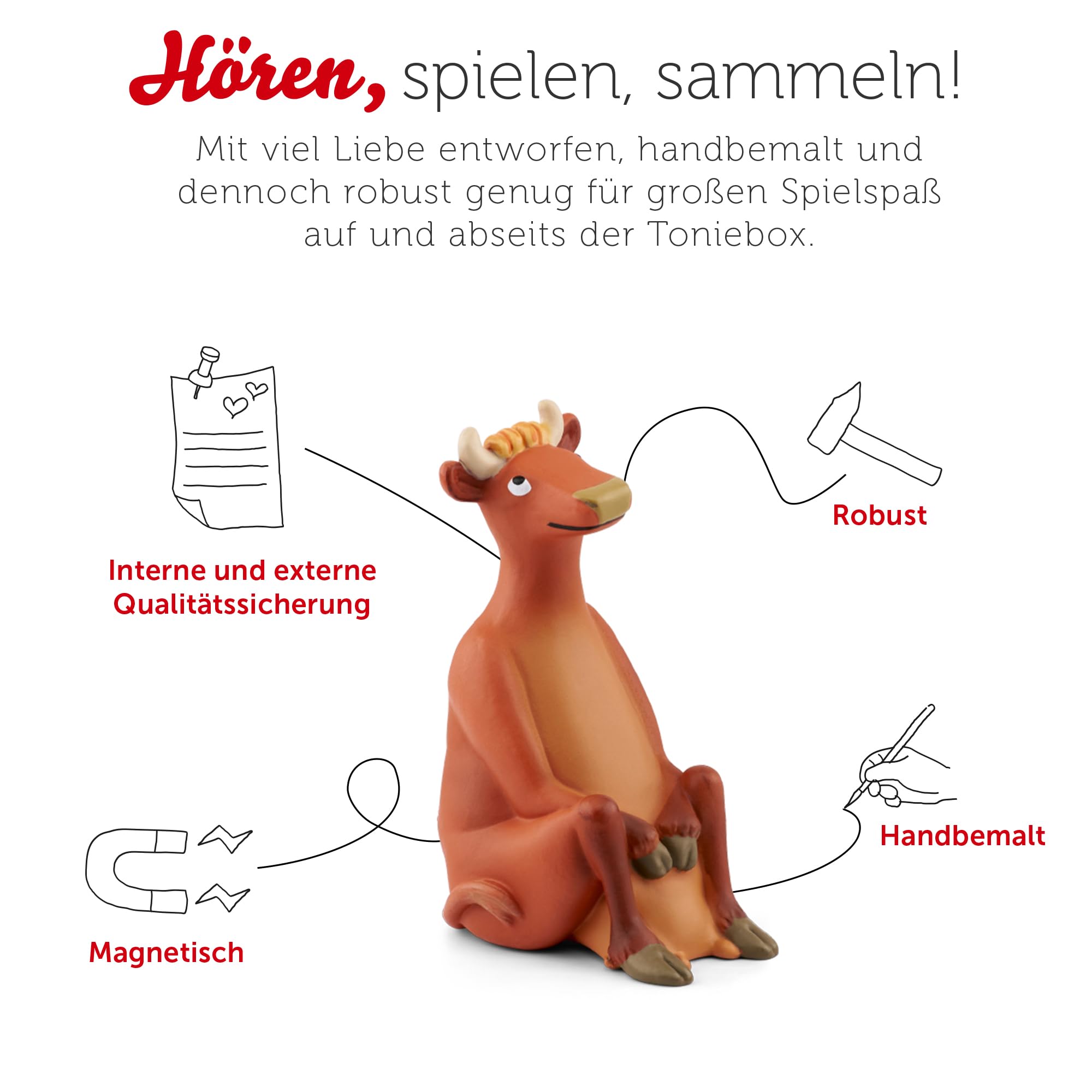 tonies Hörfiguren für Toniebox, Mama MUH und die Krähe, Hörspiel mit 3 Geschichten für Kinder ab 4 Jahren, Spielzeit ca. 40 Minuten