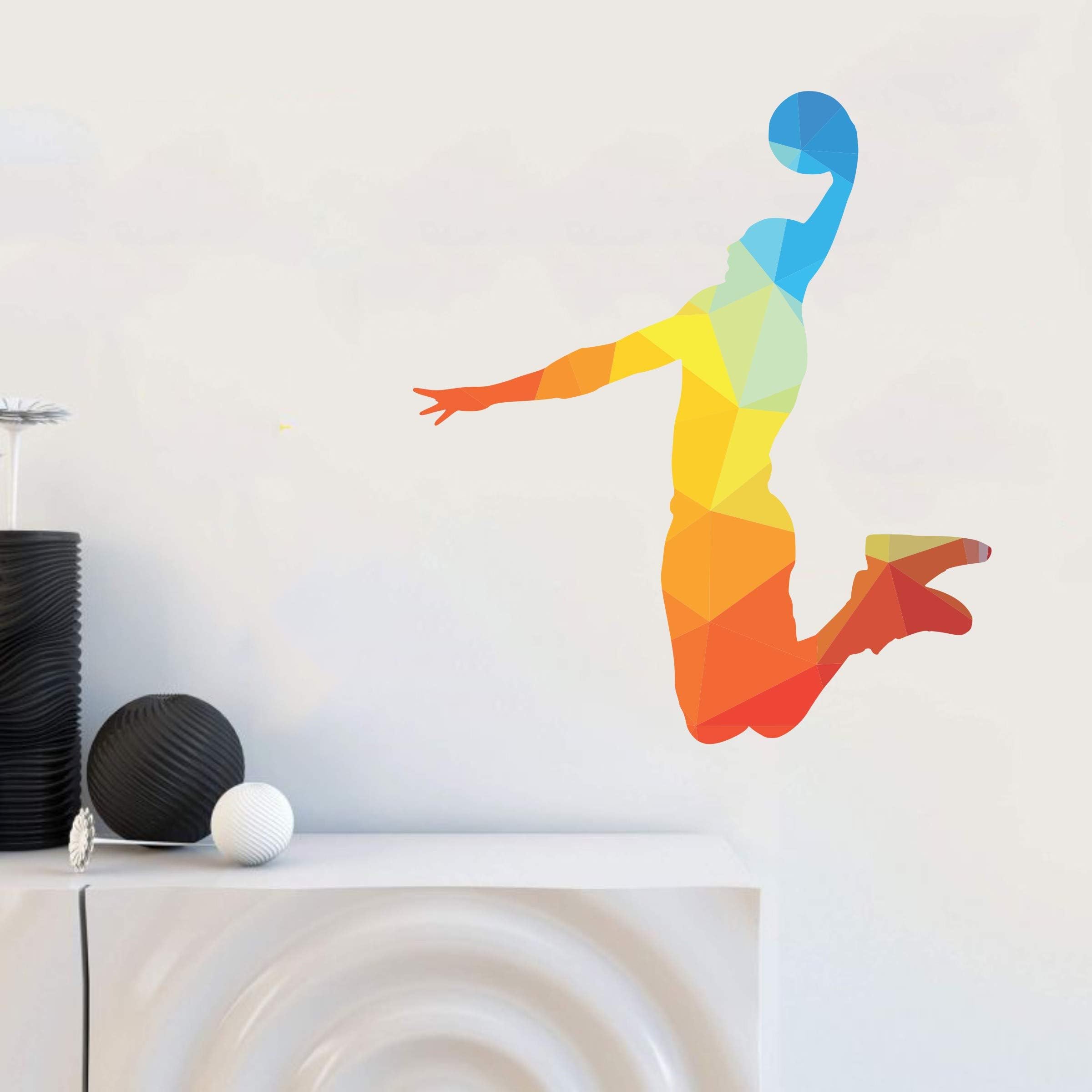 ORKA Basketball Digital Printed PVC Vinyl Wall Decal Sticker [45 x 55 cm]