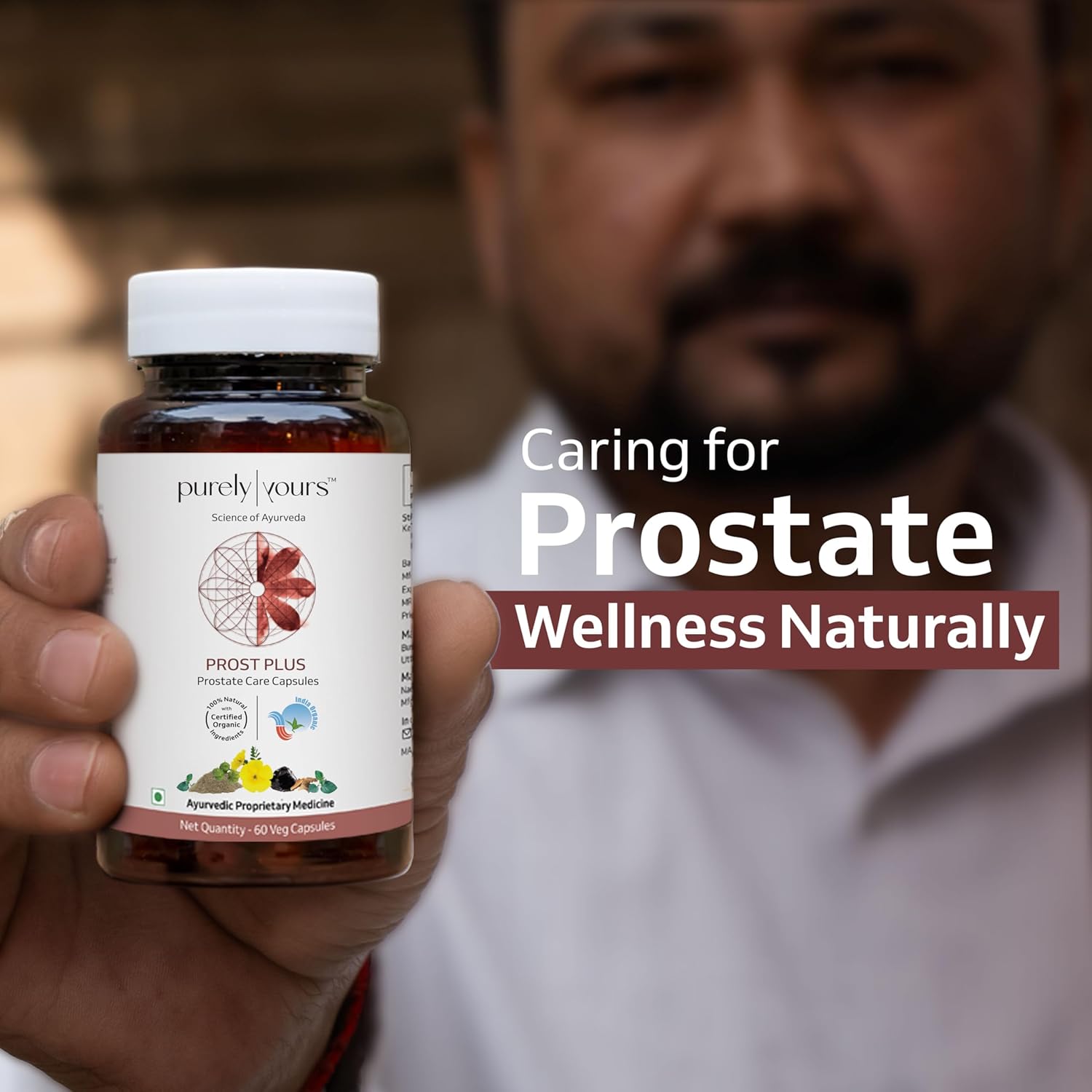 Purely your prost plus for men - healthy prostate, urine wellness and Ayurvedic prostate care capsules for comfort. It helps in reducing urination, irritation and inflammation again and again. 60 capsules Purely your prost plus for men - healthy prostate, urine wellness and Ayurvedic prostate care capsules for comfort. It helps in reducing urination, irritation and inflammation again and again. 60 capsules