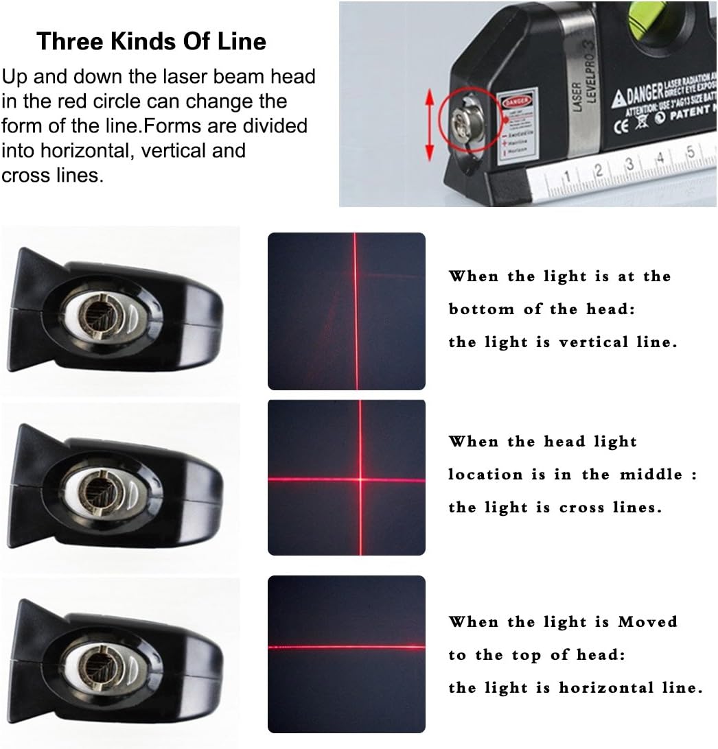 Exсluѕіvе Dіѕсоunt 50% Prісе Laser Tape Rulers, CarBoss Multipurpose Laser Level laser, measure Line 8 FT/2.5M Measure Tape Ruler Adjusted Standard and Metric Rulers Tools, Best Professional Craftsman Self Leveling Laser leveler