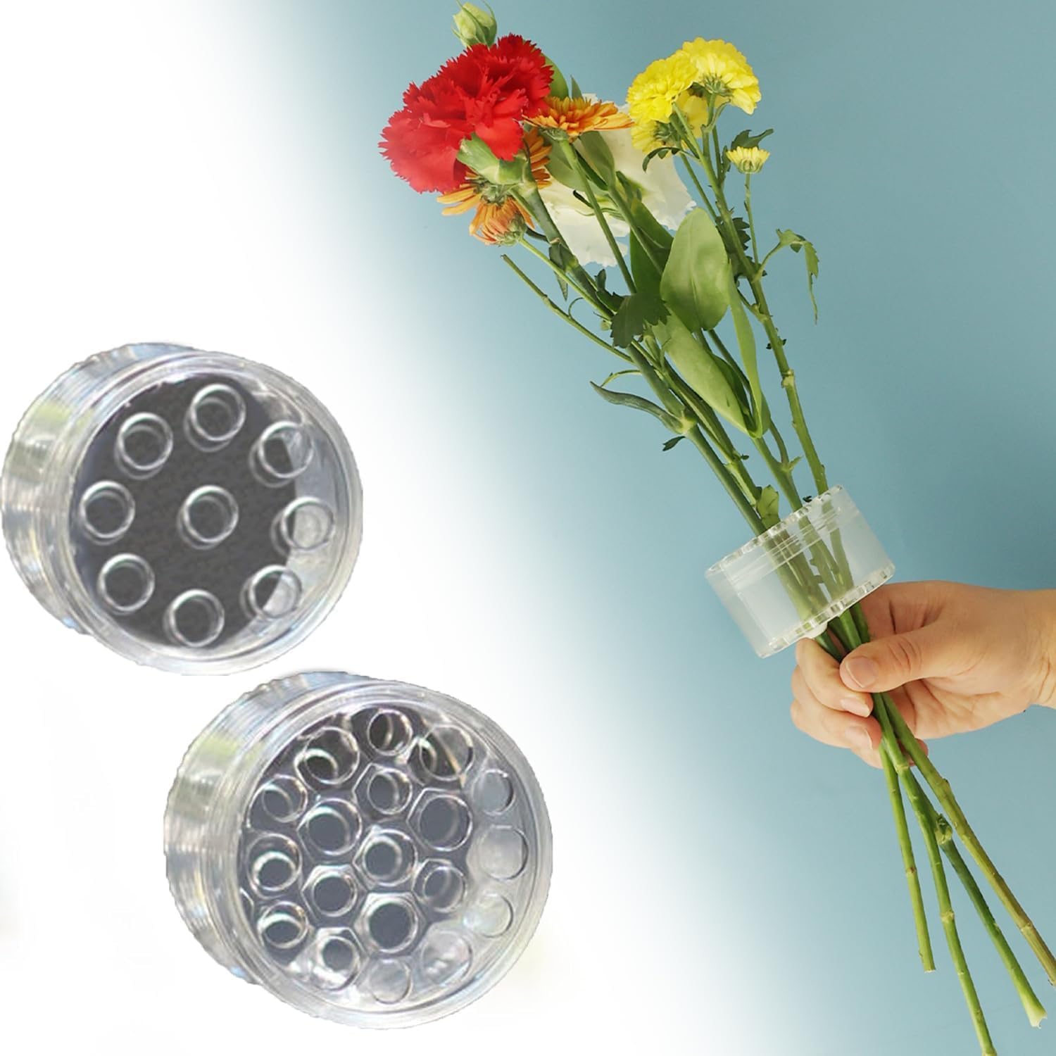 Kit De 4 Supports De Tiges Ikebana En Spirale Pour Bouquets De Fleurs