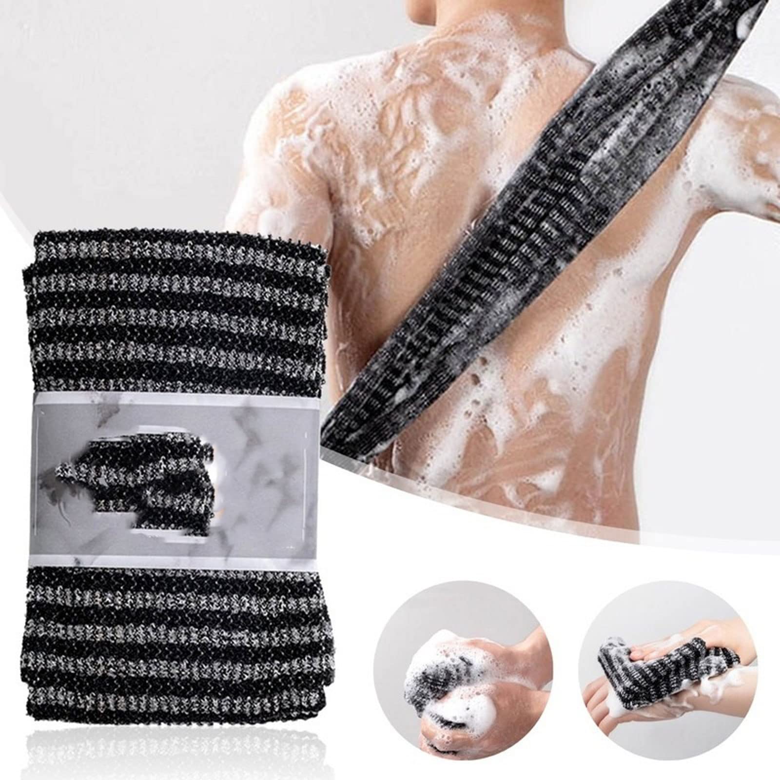 Sfregamento Asciugamano da Bagno Spazzola per Asciugamani in Nylon per Asciugamani per la Schiena Scrub esfoliante Spugna per Doccia Corpo Accessori per Il Bagno