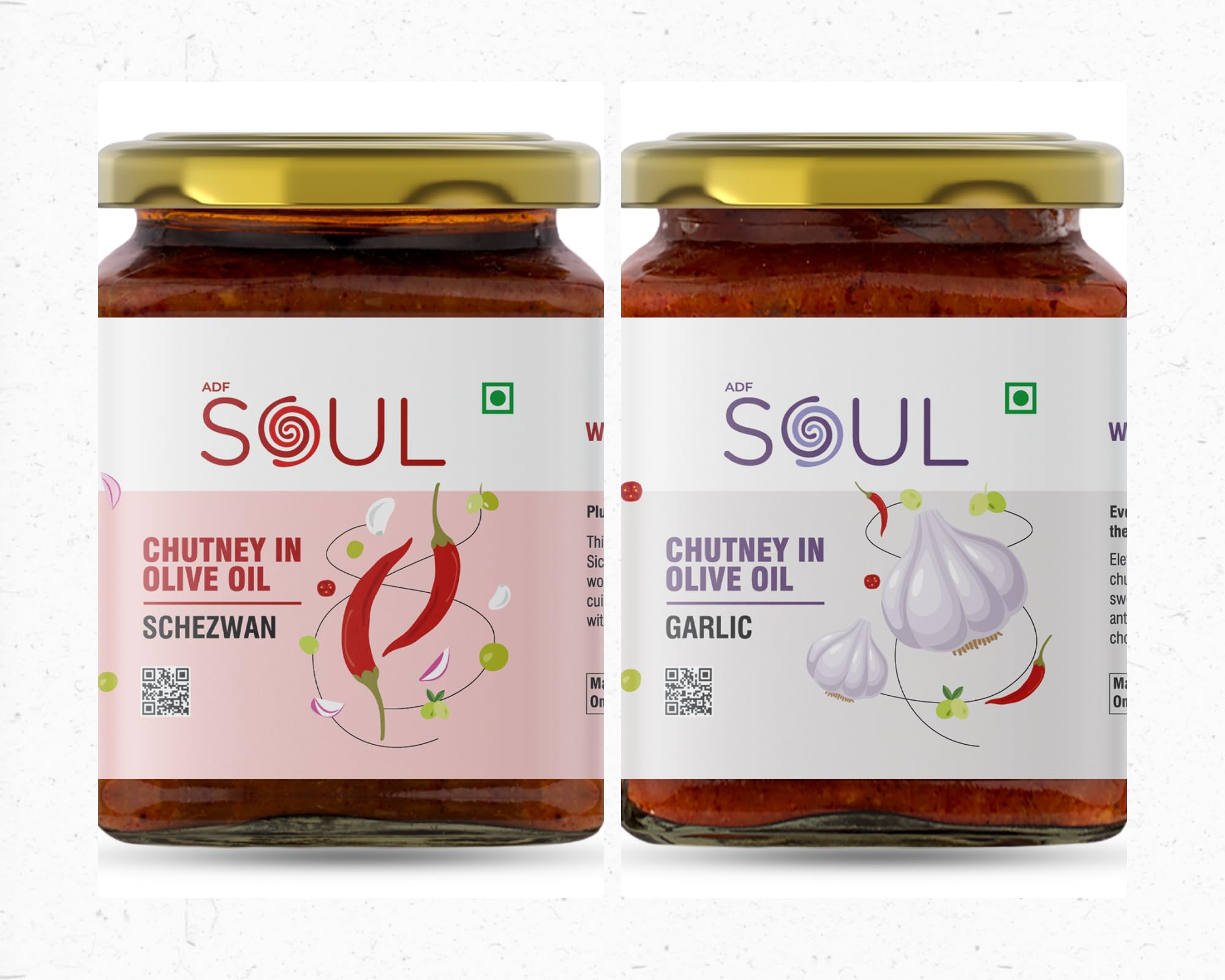 ADF Soul Soul Combo Pack Of 2 Schezwan Chutney 265 Gm And Garlic Chutney 275 Gm - Made In Olive Oil For Spicing Up Any Meal (B0CCVDVMVT) Amazon Price History, Amazon Price Tracker
