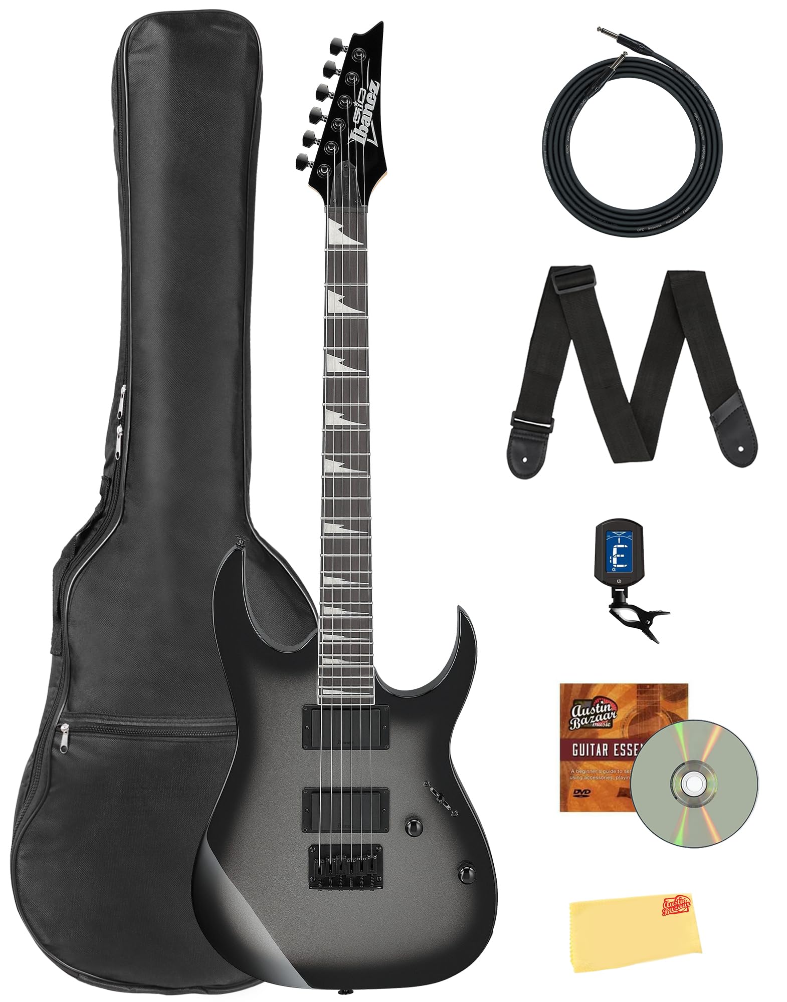 Amazon.com: Ibanez GRG121DX RG Gio Electric Guitar - Metallic Gray