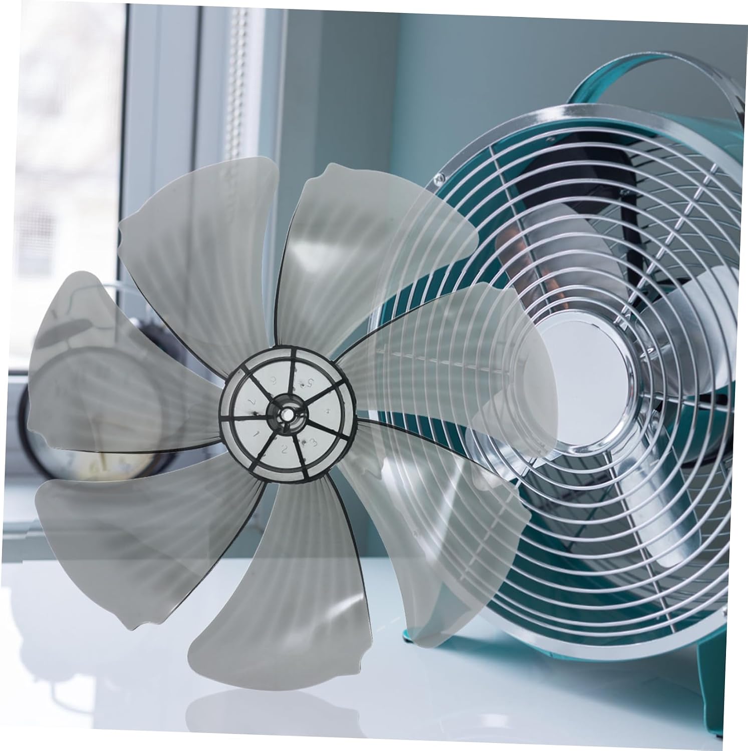 Quiet Pedestal Fan Blades for Floor and Wall Use Plastic Replacement Blades for Efficient Airflow