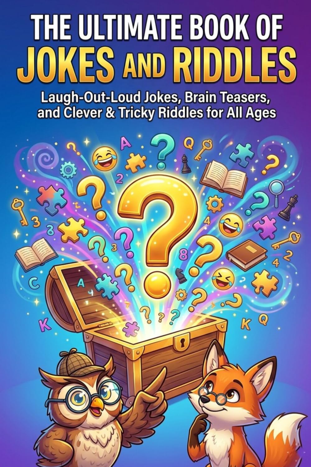 The Ultimate Book of Jokes and Riddles for All Ages: Laugh-Out-Loud Jokes, Brain Teasers, and Clever & Tricky Riddles for Kids, Teens, and Adults