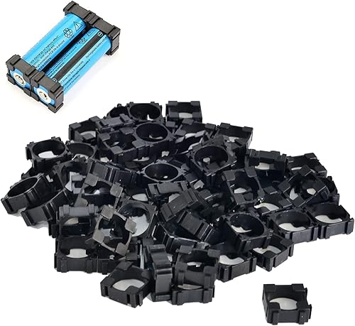 QJF Care - Soporte de batería de litio 18650, soporte de batería de iones de litio de plástico, espaciador de seguridad, soporte de almacenamiento