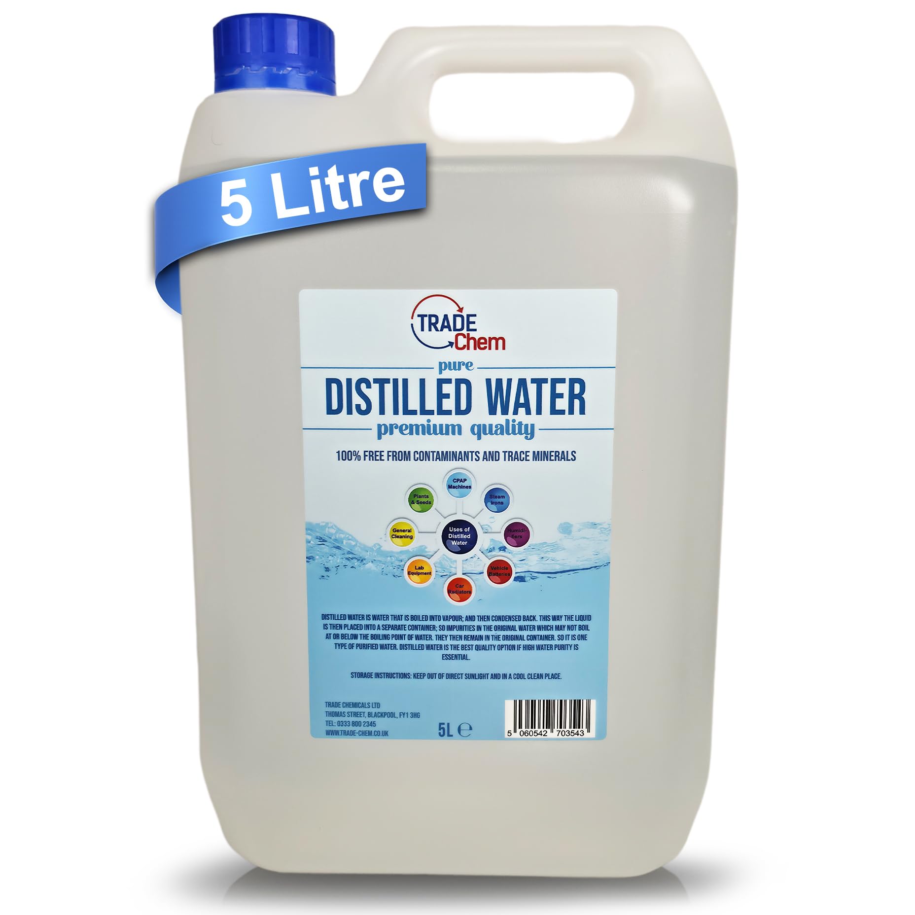 Pure Chem Distilled Water Ironing Water - CPAP Machines, Steam Irons