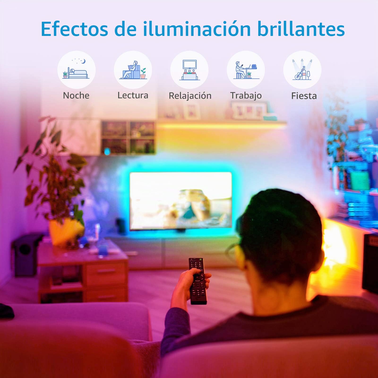 meross Tiras LED Wi-Fi Luces LED RGB,Compatible con Apple HomeKit,5m*2 | Tira de Luz IP20, 12V, Admite DIY. Compatible con Siri,Alexa, Google Assistant y SmartThings. Decoración de la Habitación