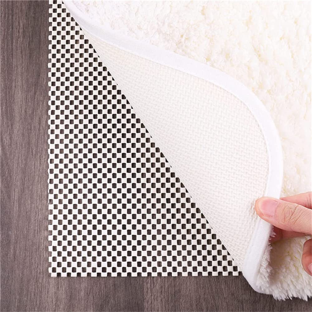 GIBZ Rete antiscivolo per tappeti Ritagliabile Sottotappeto Antiscivolo per Tappeti Parquet Scendiletto Cucina Auto Tampone Scaffali, Nero, 122x183cm