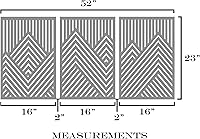 Vista 8 de ZellCreative Juego de 3 paneles geométricos de madera para decoración de pared, montañas
