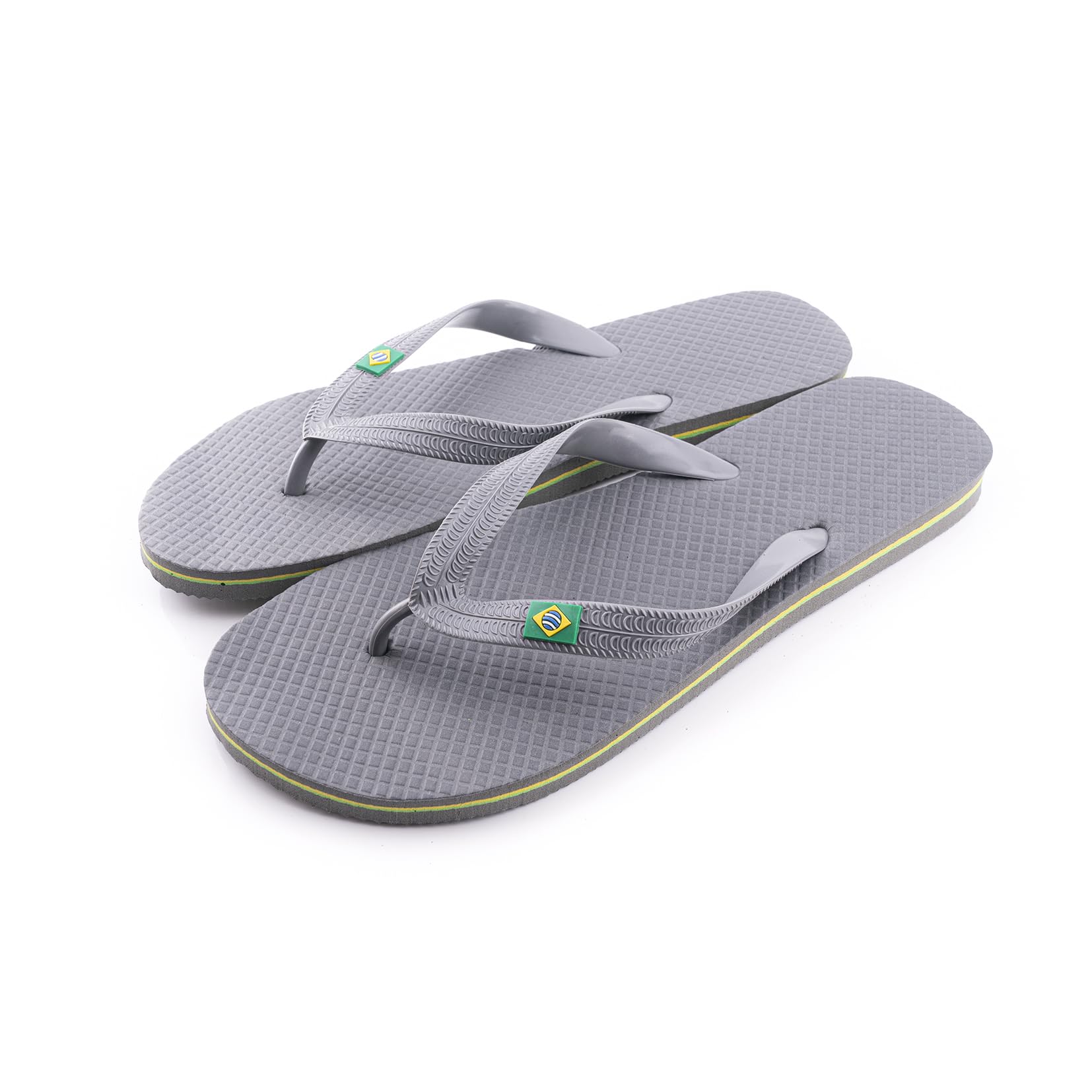 R-ISLAND Chanclas para hombre,Flip-flops,brasil logo, Adulto,Genial para casa,playa piscina.