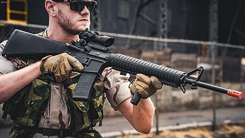 Miniatura 5 de Evike Airsoft - Rifle de Airsoft EMG Colt con licencia M16A3 AEG (color negro)