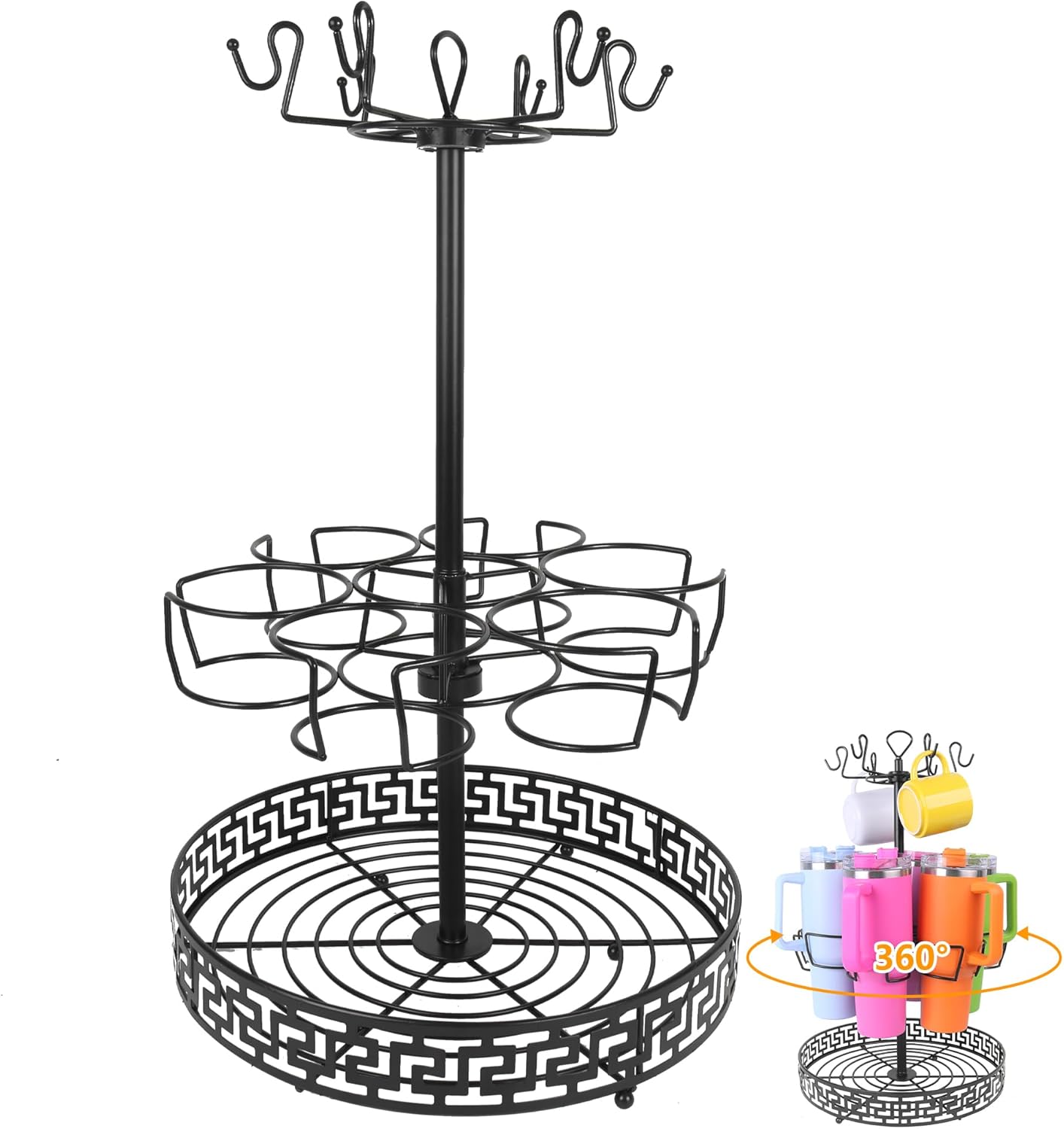 Rotatable Water Bottle Organizer for Stanley 40oz Tumbler