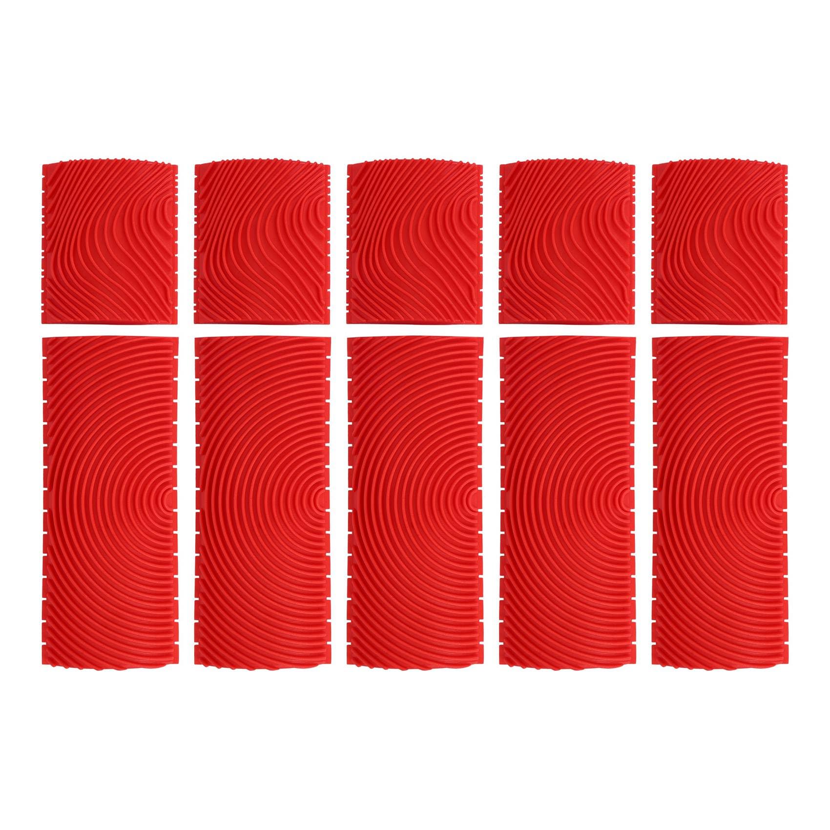 Ctrlzs Grain 10Pcs 3 Inch 6 Inch Imitation Wood Paint Roller Brush Wall Painting Tool Sets Wall Texture Art Painting Tool Set