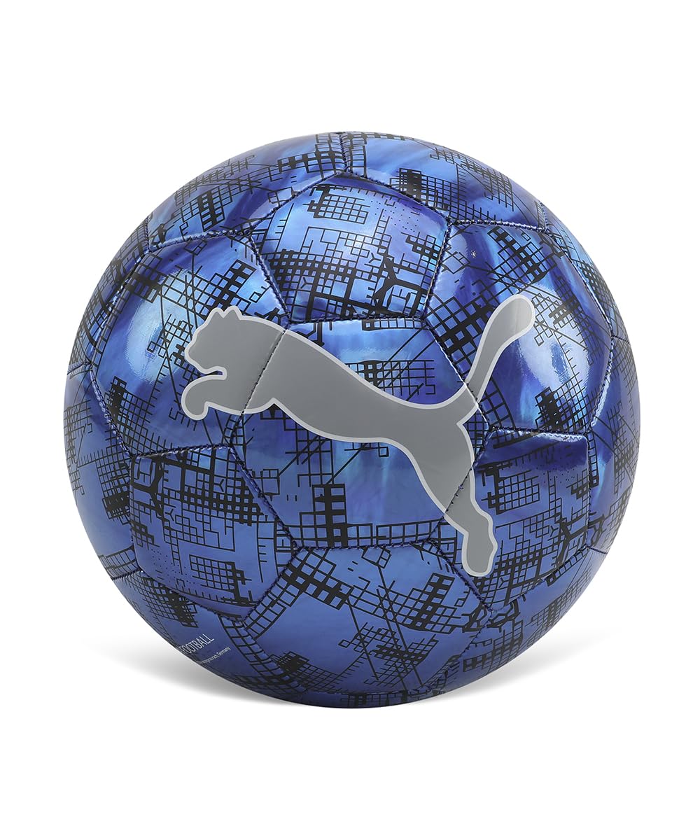 PUMA |CUP Graphic Metallic Football | Ultra Blue-Black-Gray Echo | 5