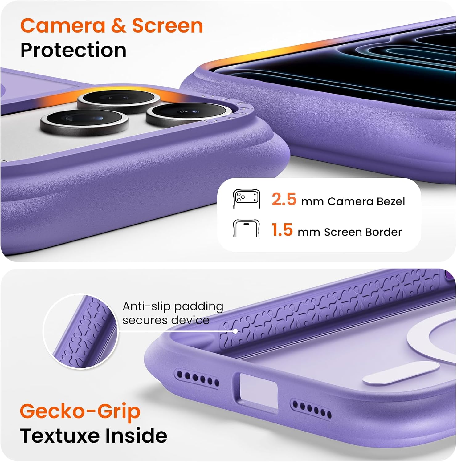  Magnetic for iPhone 17 Pro Max Case, Translucent Matte, Taro Purple thumbnail