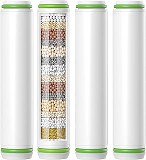 Shower Filter Compatible with PWERAN Handheld Shower Head, 9 Stage Replacement Filters for Hard Water, High Efficiency Filtrat-ion for Chlorine and Harmful Substances, 4 Pack